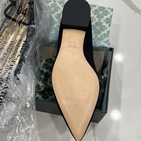SOLD!!! Kate Spade Suede pointed toe embellished flats - Picture 3 of 5
